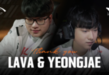 Lava and YeongJae leaves Hanwha Life Esports